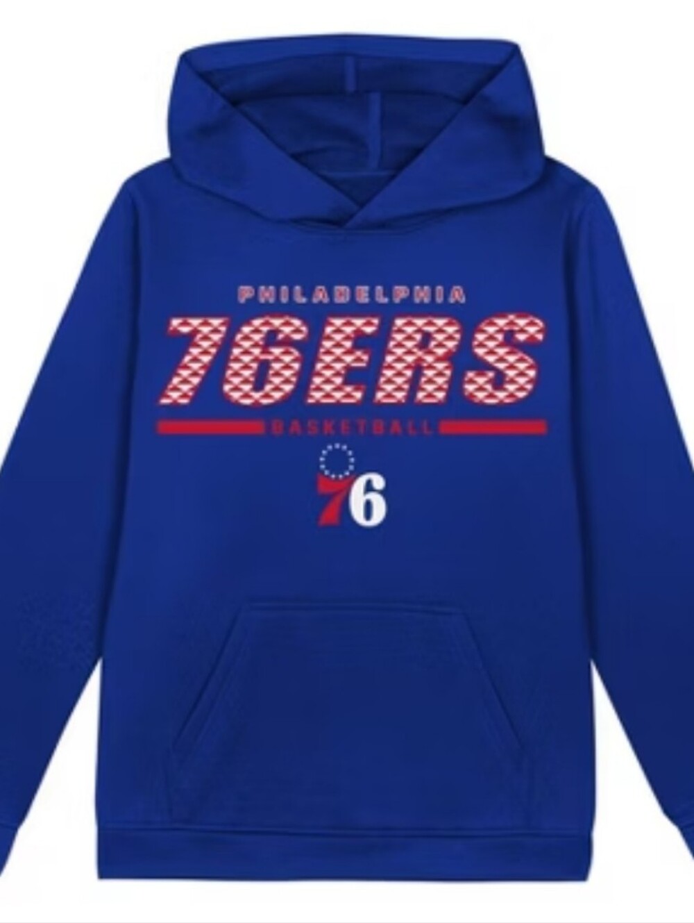 Philadelphia 76ers Kids Royal Blue Hoodie Size XS 4/5